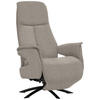 RELAXSESSEL in Textil Hellbraun  - Hellbraun/Schwarz, Design, Textil/Metall (73/108/86cm) - Welnova