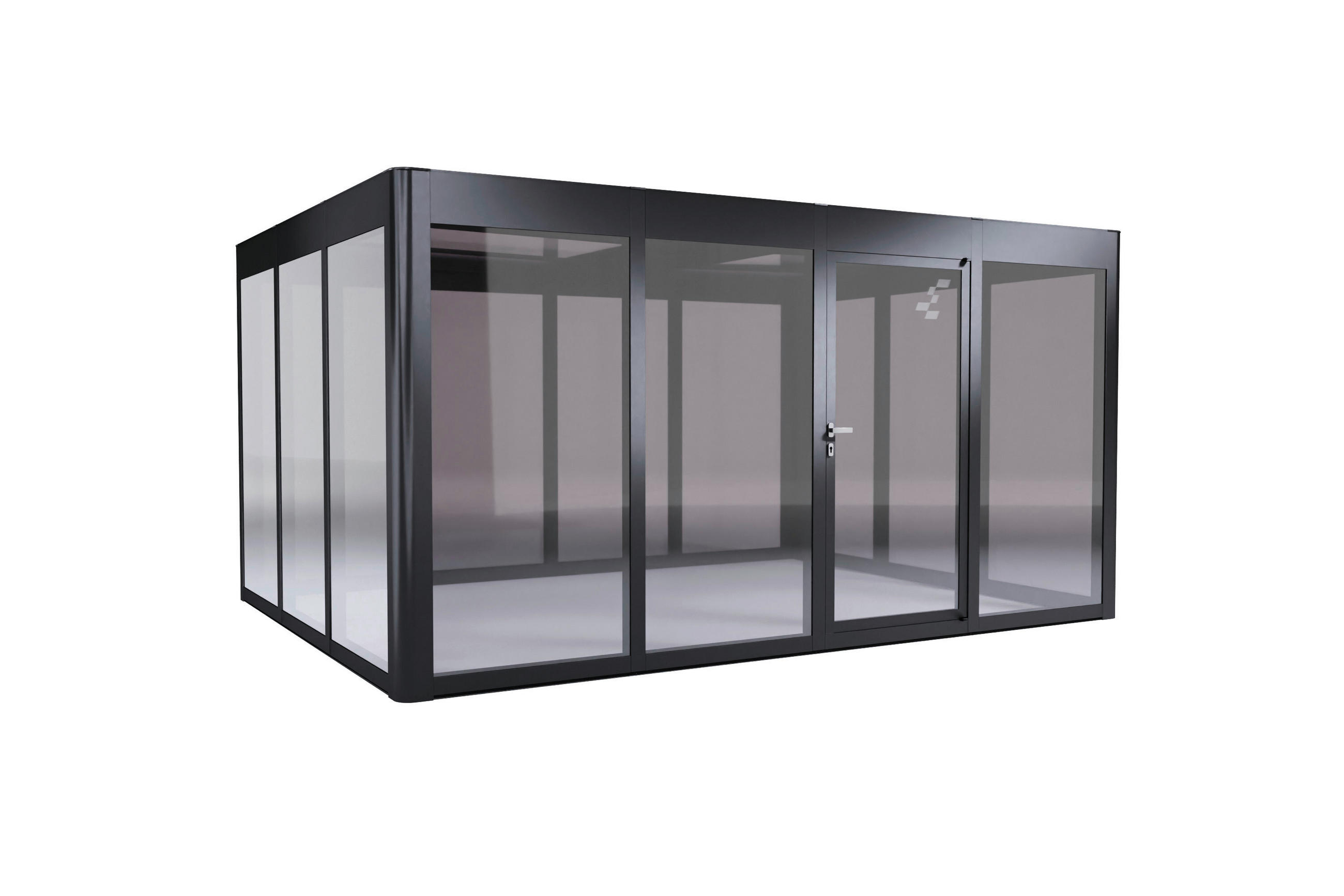 GERÄTEHAUS 443/229/338 cm  - Anthrazit, Basics, Kunststoff/Metall (443/229/338cm)