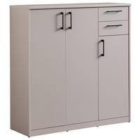 COMODĂ 106/110/36 cm  - argintiu/cașmir, Basics, plastic/material pe bază de lemn (106/110/36cm) - Xora