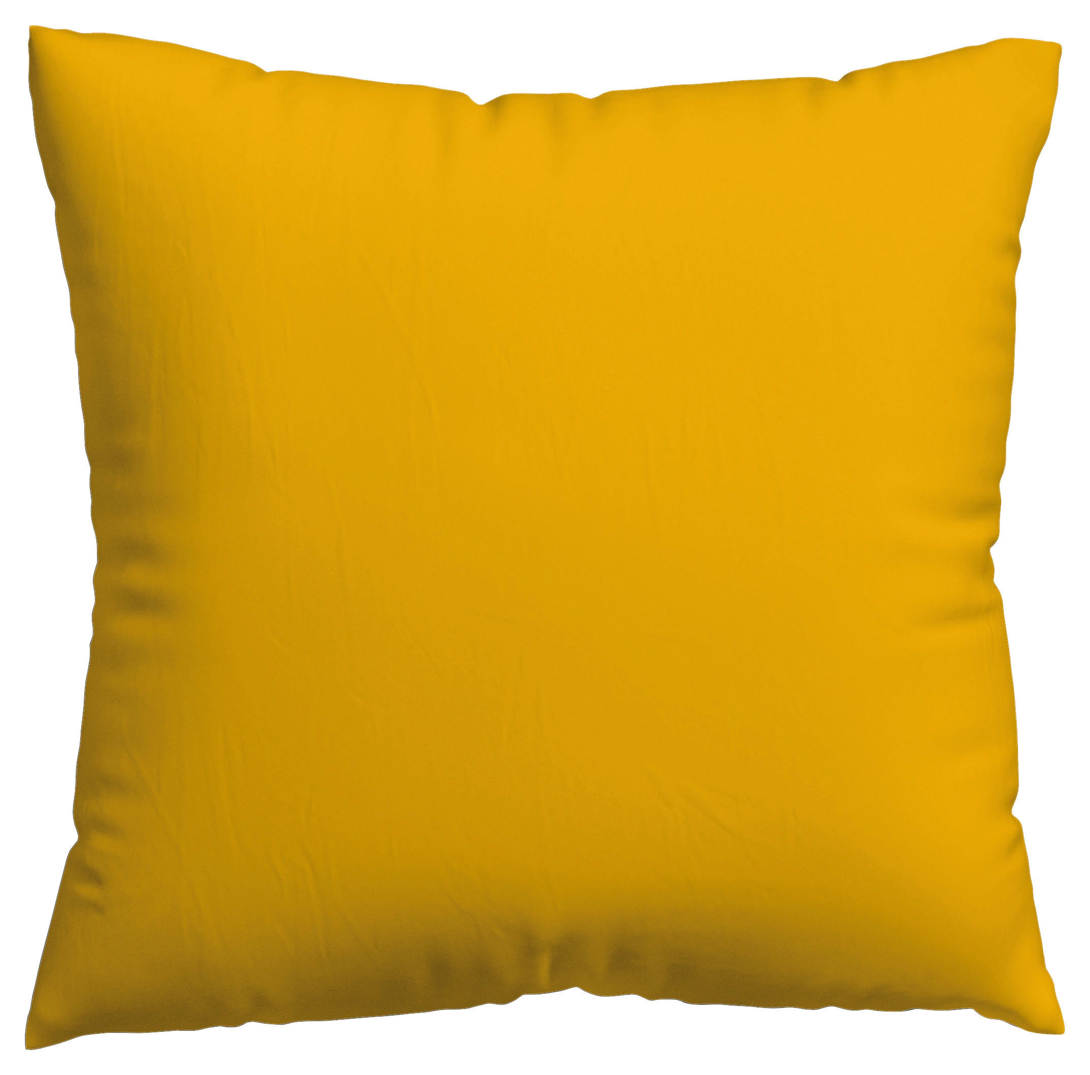 KOPFKISSENBEZUG WOVEN SATIN 80/80 cm  - Dunkelgelb, Basics, Textil (80/80cm) - Schlafgut