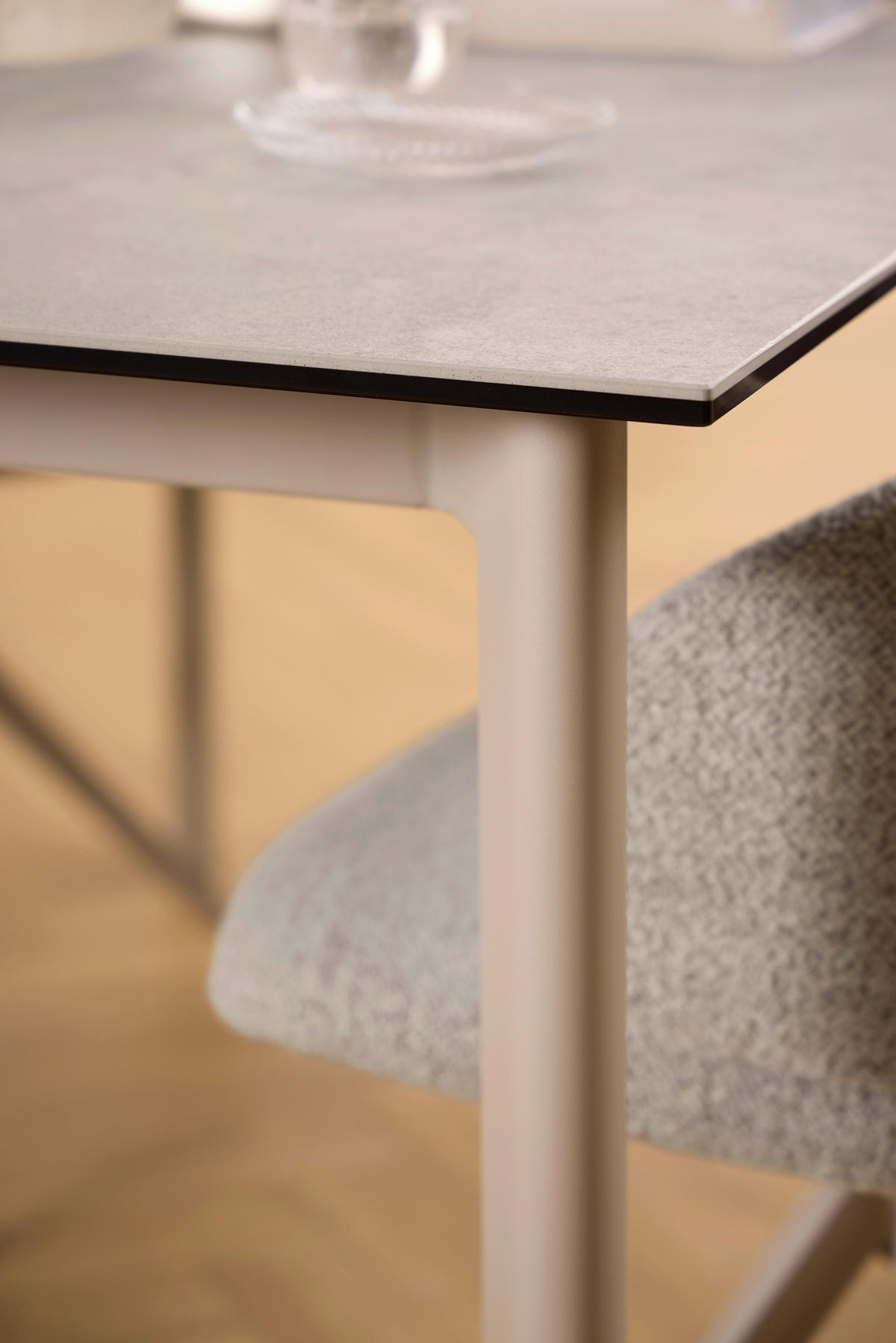 ESSTISCH in Metall, Keramik  - Grau, Trend, Keramik/Metall (160/75/90cm) - MID.YOU