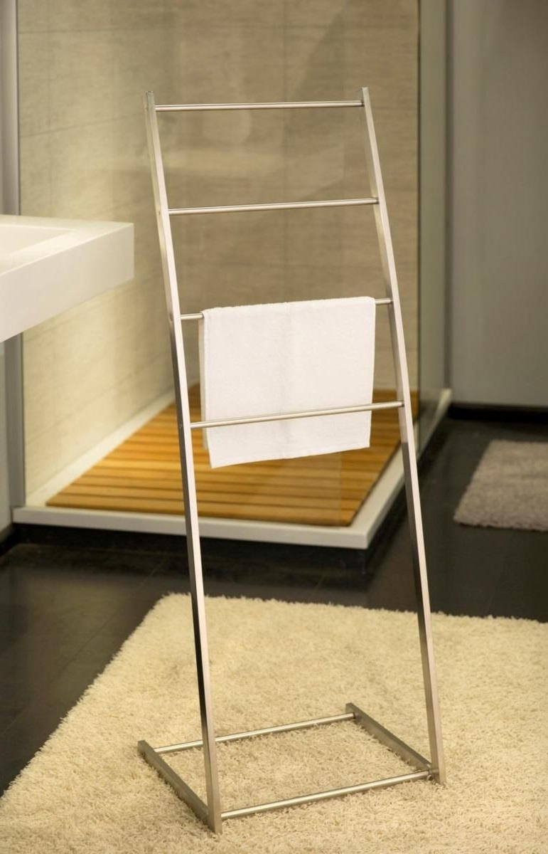 HANDTUCHSTÄNDER - Edelstahlfarben, Design, Metall (43/119/34cm)