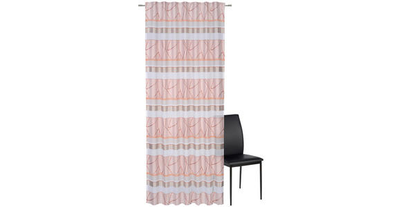 FERTIGVORHANG halbtransparent - Kupferfarben, Design, Textil (140/255cm) - Novel
