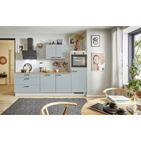 KÜCHENBLOCK PN 105 250 cm  in Eichefarben, Hellgrün, Kaschmir  - Kaschmir/Eichefarben, Design, Holzwerkstoff/Metall (250cm) - Pino