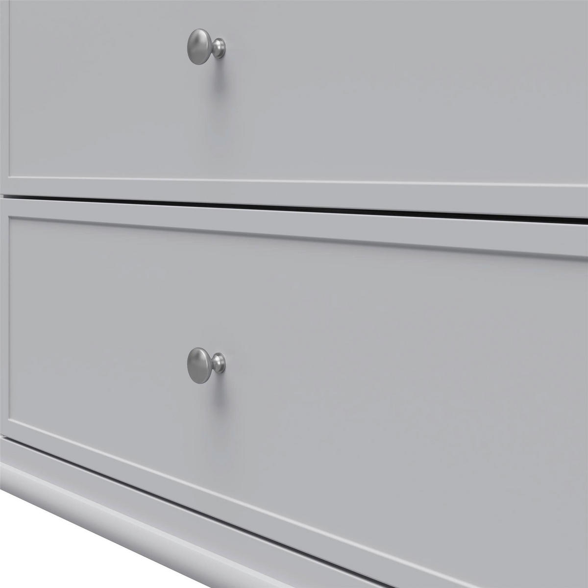 KOMMODE Franklin  in 141/85/41 cm  - Silberfarben/Grau, Design, Holzwerkstoff/Metall (141/85/41cm) - MID.YOU