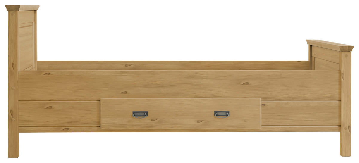 BETT 100/200 cm  in Laugenfarbig  - Laugenfarbig, ROMANTIK / LANDHAUS, Holz (100/200cm) - Boxxx