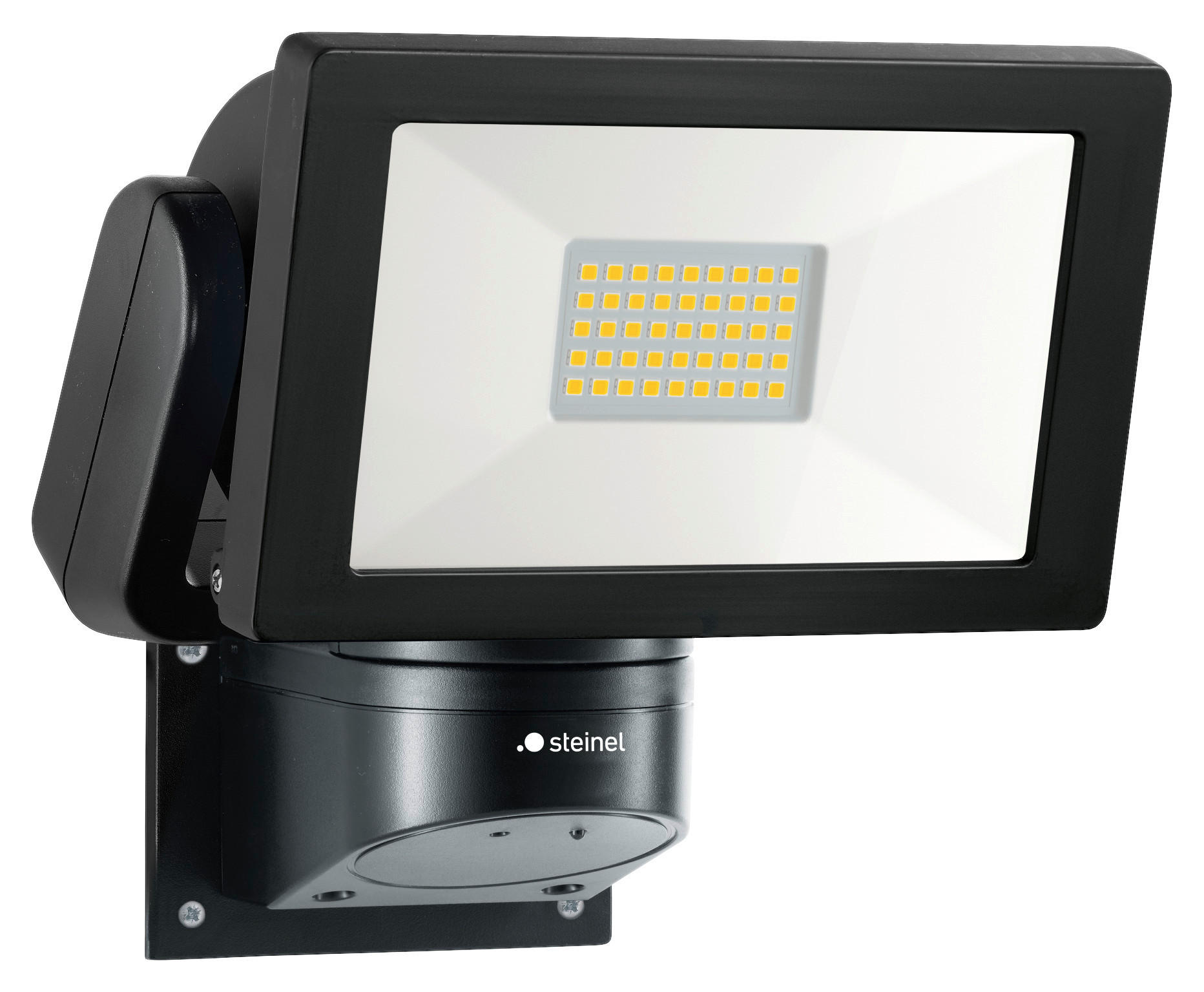 LED-AUßENLEUCHTE 18,4/21,3/21,8 cm   - Schwarz, Design, Metall (18,4/21,3/21,8cm) - Steinel
