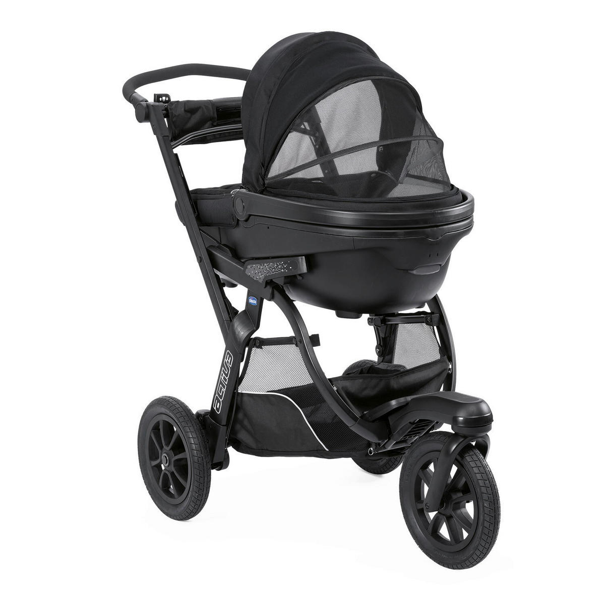 LIEGEWANNE ACTIV3  - Schwarz, Basics (65/45/90cm) - Chicco