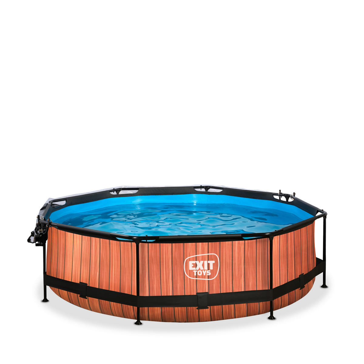 POOL-SET 300/76 cm  - Braun, KONVENTIONELL, Kunststoff (300/76cm) - EXIT Toys