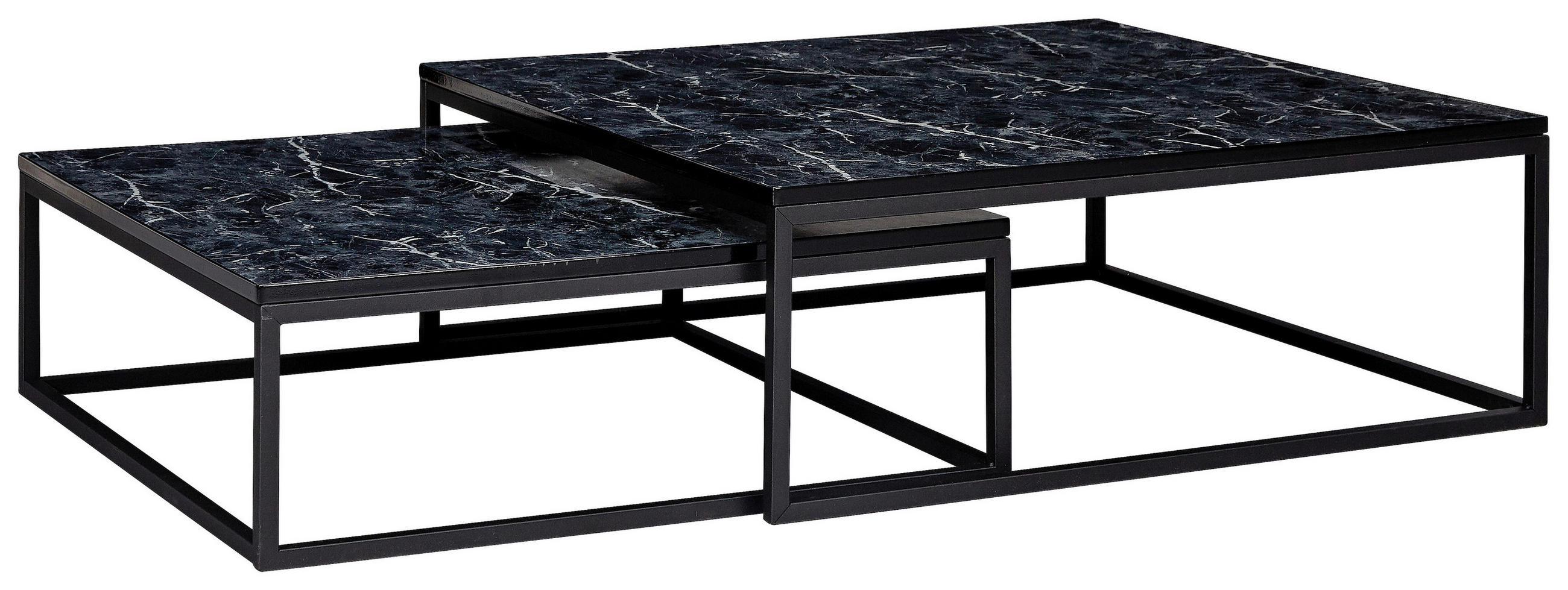 SOFFBORD i trämaterial 75/75/27 cm  - svart, Klassisk, metall/trämaterial (75/75/27cm) - MID.YOU