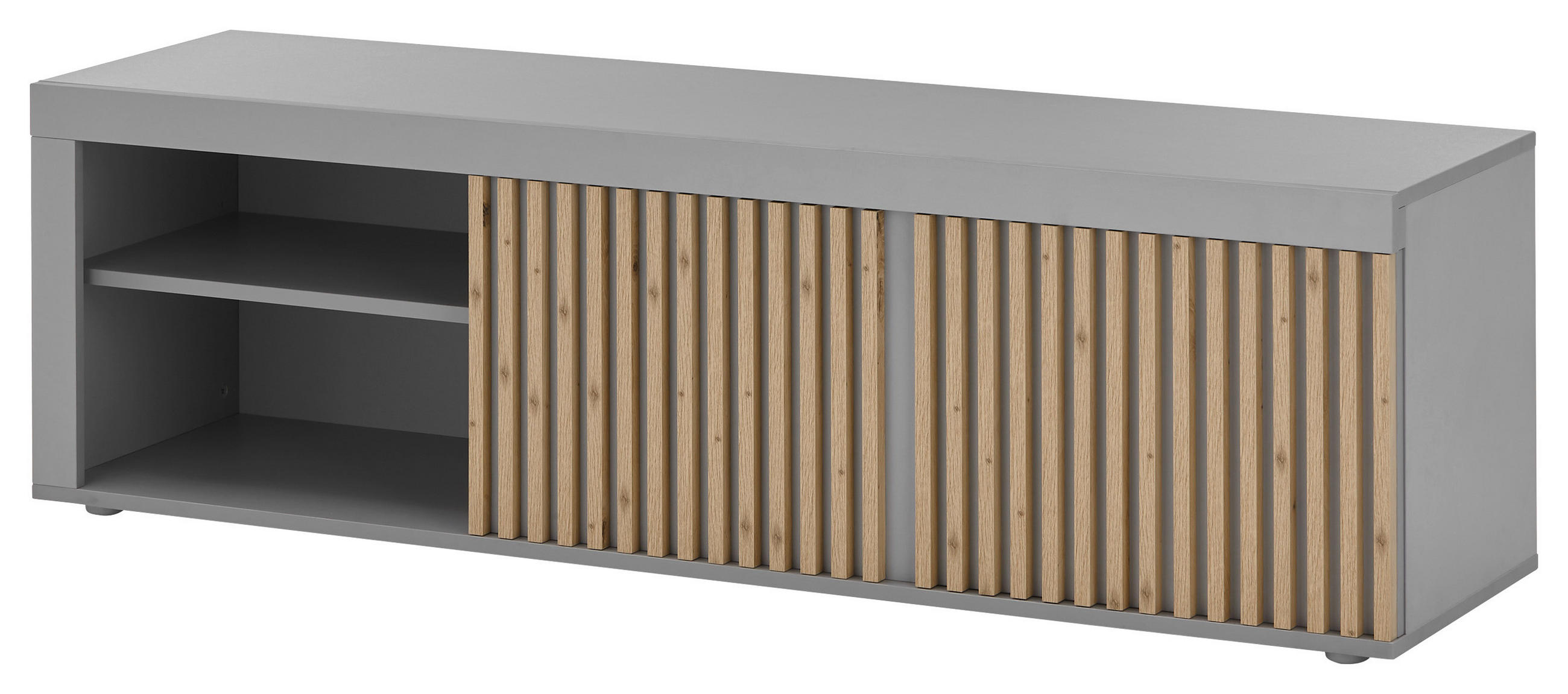 LOWBOARD 150/43/40 cm  - Eiche Artisan/Grau, Design, Holzwerkstoff (150/43/40cm) - Livetastic