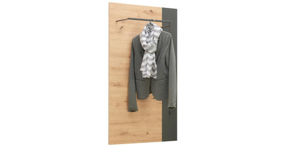 GARDEROBENPANEEL 71/123,5/25,5 cm - Eichefarben/Anthrazit, Design, Holzwerkstoff (71/123,5/25,5cm) - Voleo