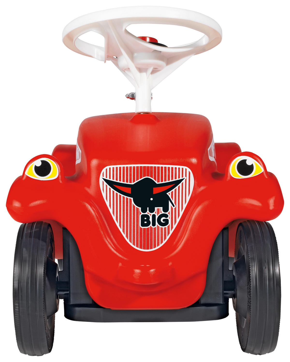 RUTSCHFAHRZEUG Bobby Car-Set inkl. Schuhschoner und Flüsterräder  - Rot/Schwarz, Basics, Kunststoff/Metall (58/30/38cm) - BIG