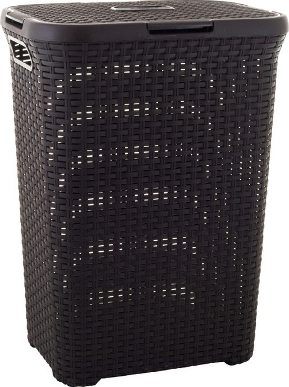 KOŠ NA PRÁDLO, hnědá - hnědá, Basics, plast (44.8/62.7/34.5cm)