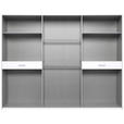 DREHTÜRENSCHRANK  in Graphitfarben  - Schwarz/Graphitfarben, KONVENTIONELL, Holzwerkstoff/Kunststoff (270/208/58cm) - Carryhome