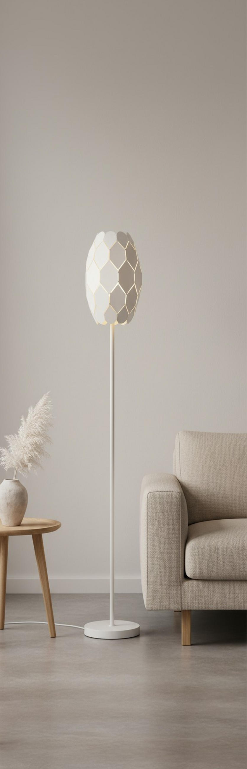 STEHLEUCHTE 20/148,5 cm    - Weiß, Trend, Metall (20/148,5cm) - Novel