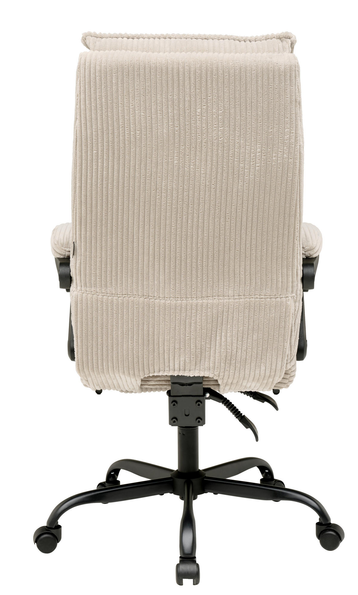 DREHSTUHL  in Cord Beige  - Beige/Schwarz, MODERN, Holz/Kunststoff (65/116/124/65cm) - MID.YOU