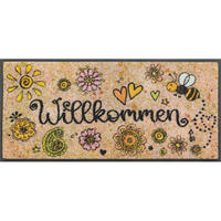 FUßMATTE 35/75 cm Bring Glück herein  - Multicolor, KONVENTIONELL, Kunststoff/Textil (35/75cm) - wash+dry