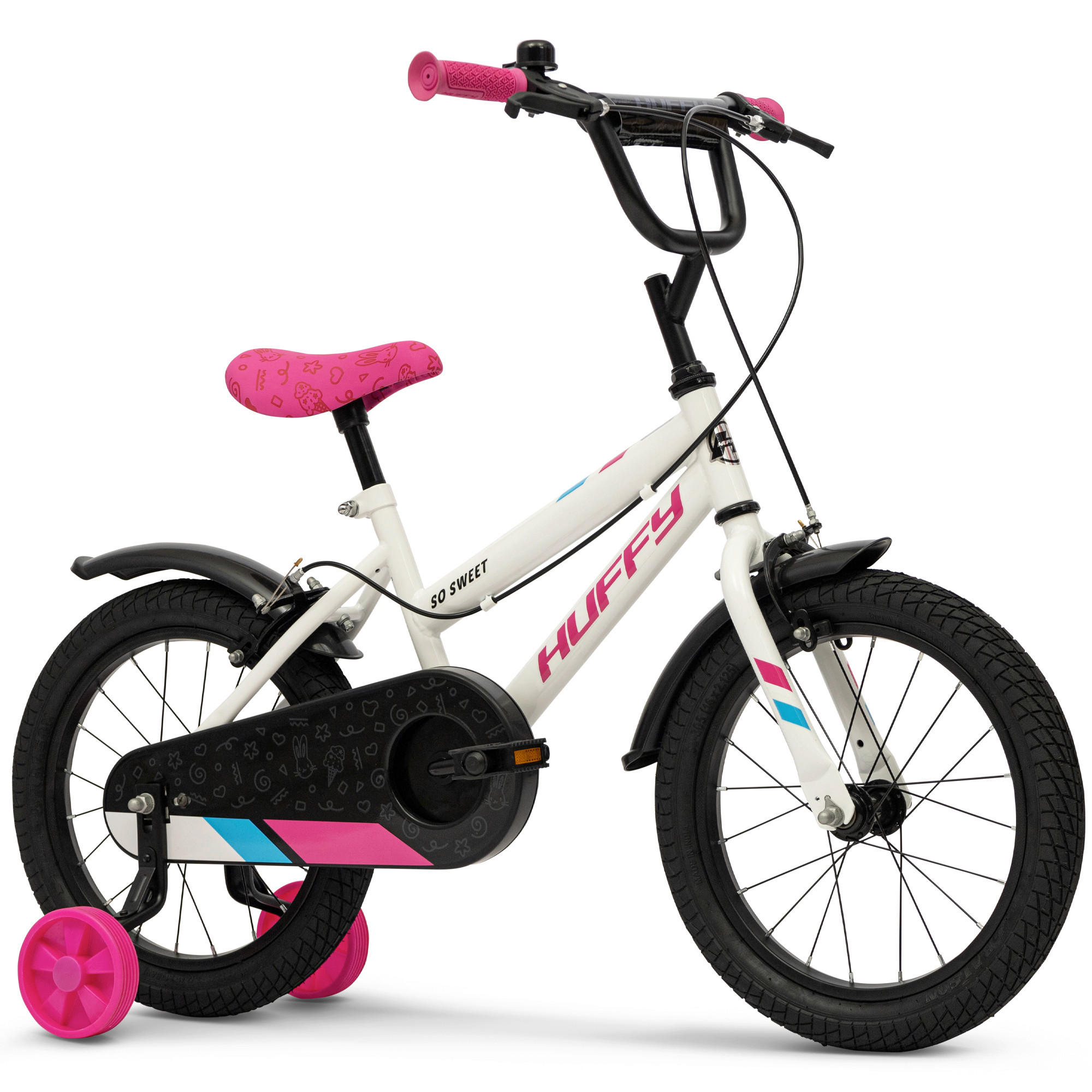 KINDERFAHRRAD 16 Zoll - Weiß, Basics, Metall (56,8/83/135cm)