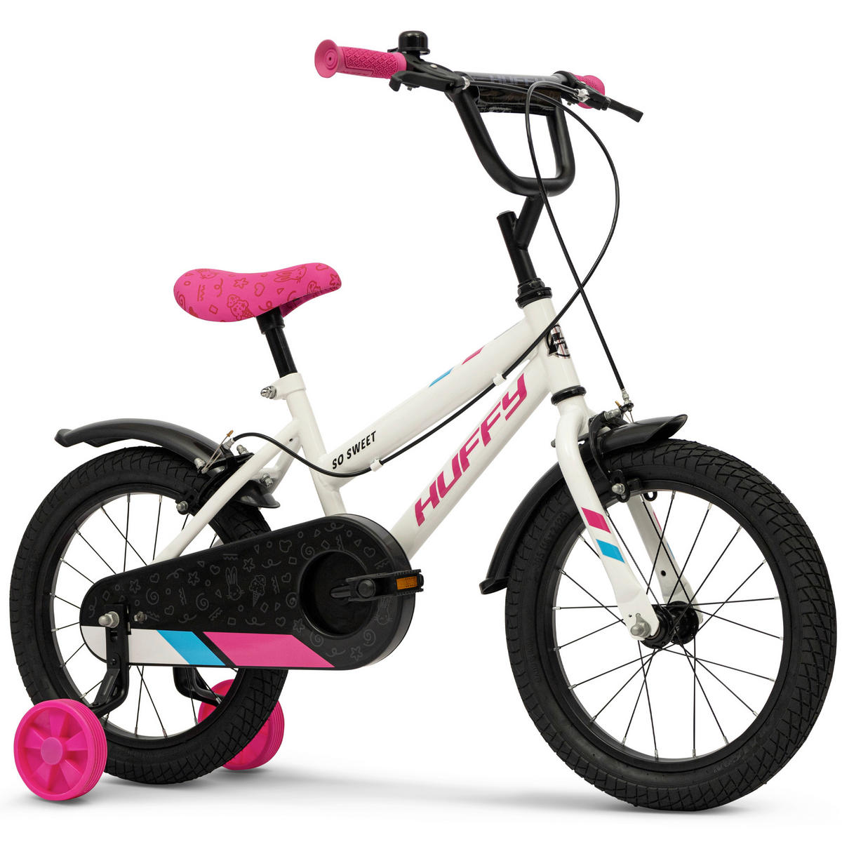 KINDERFAHRRAD 16 Zoll  - Weiß, Basics, Metall (56,8/83/135cm)