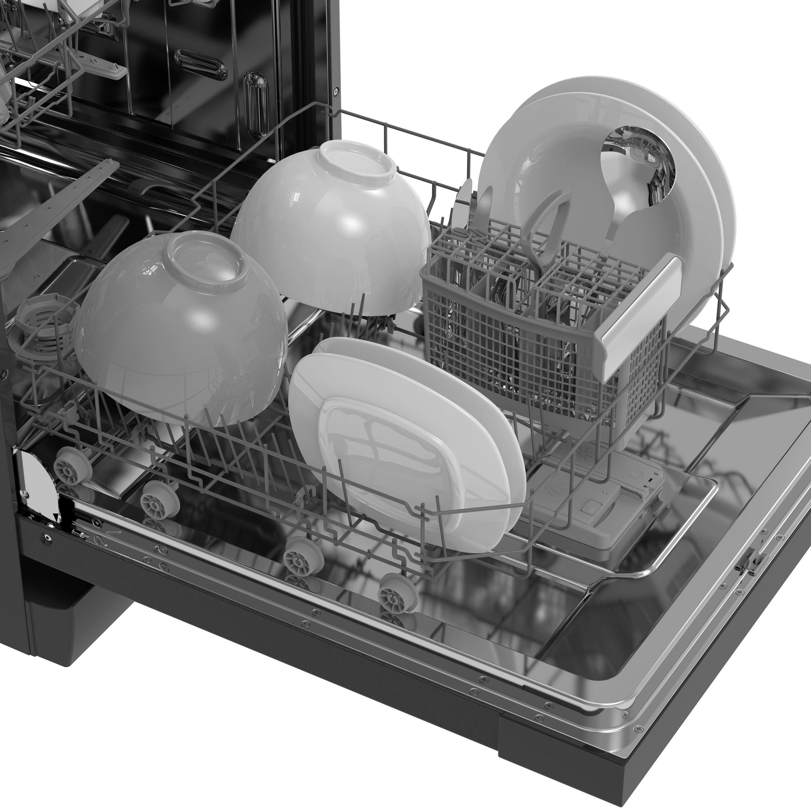 Thumbnail - Sharp Geschirrspüler, Schwarz, Metall, Kunststoff, A, 59.8x85x59.8 cm, Kindersicherung, Restzeitanzeige, Startzeitvorwah...