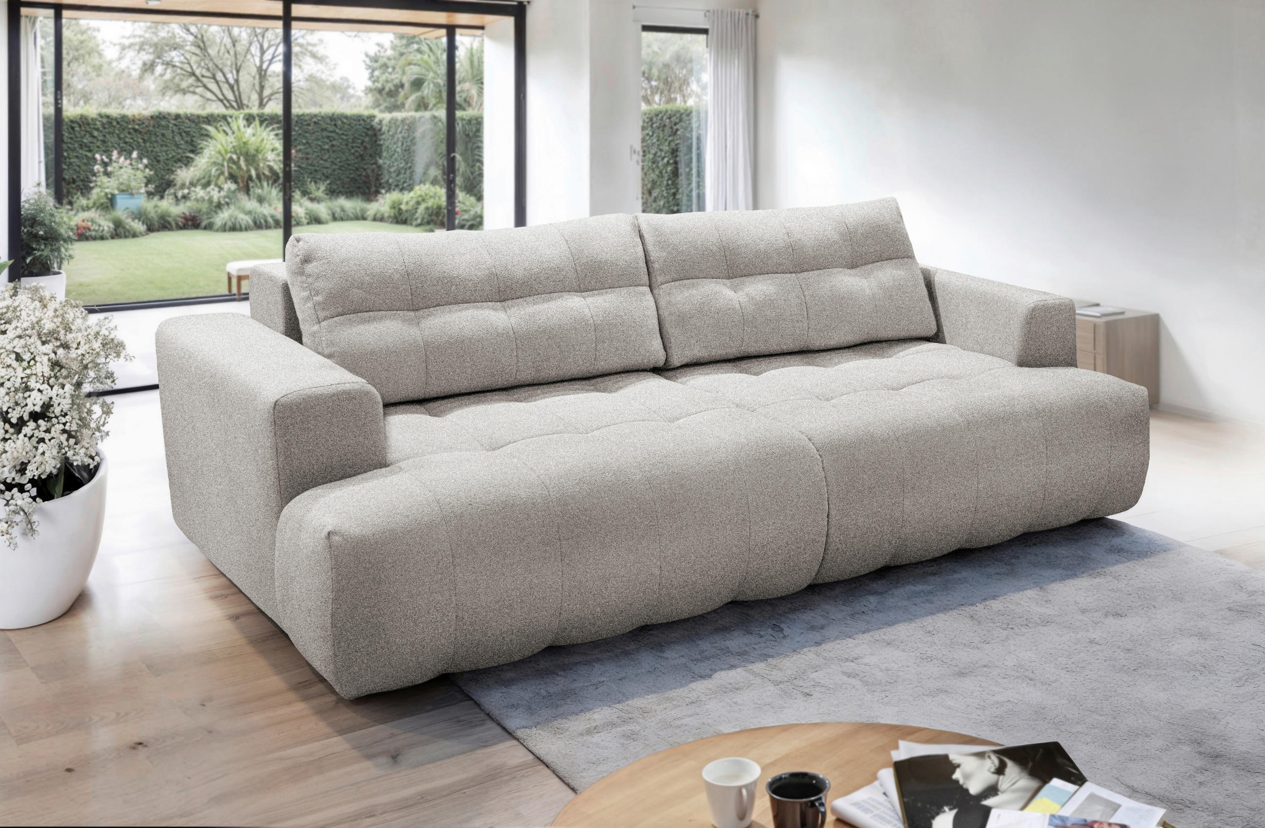 MID.YOU POHOVKA BIG SOFA, plast, textil, kompozitní dřevo, přírodní barvy