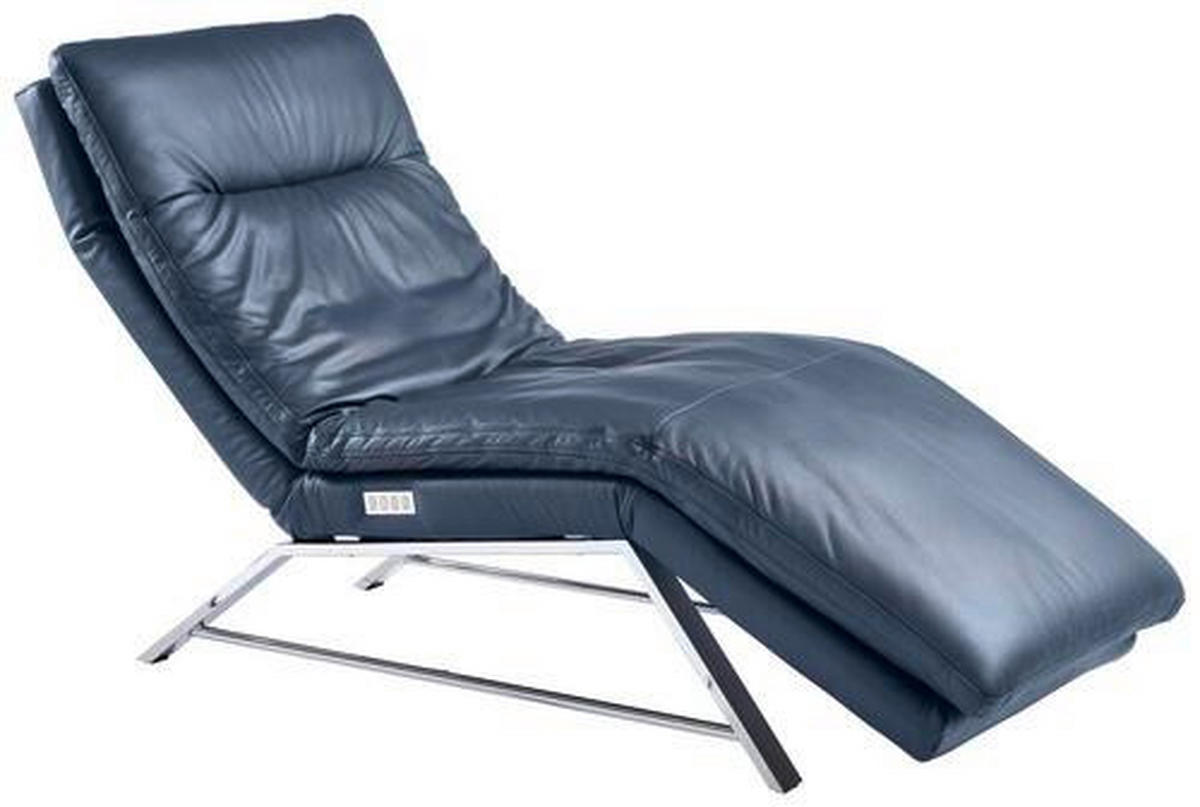 LIEGE in Echtleder Blau  - Chromfarben/Blau, Basics, Leder/Metall (75/91/170cm) - Chilliano