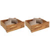 BETTKASTENSET 83/29/68 cm Wildeiche  - Wildeiche, Natur, Holz/Kunststoff (83/29/68cm) - Carryhome