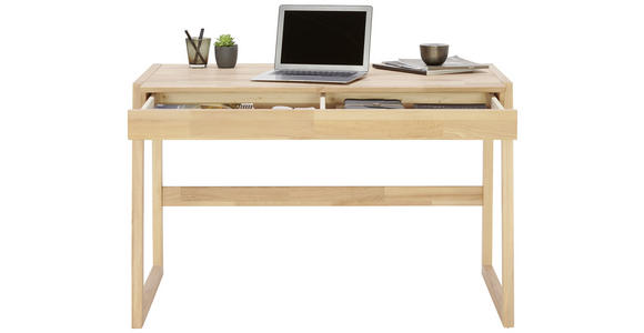 SCHREIBTISCH 120/65/75 cm in Kernbuche - Kernbuche, Natur, Holz (120/65/75cm) - Linea Natura