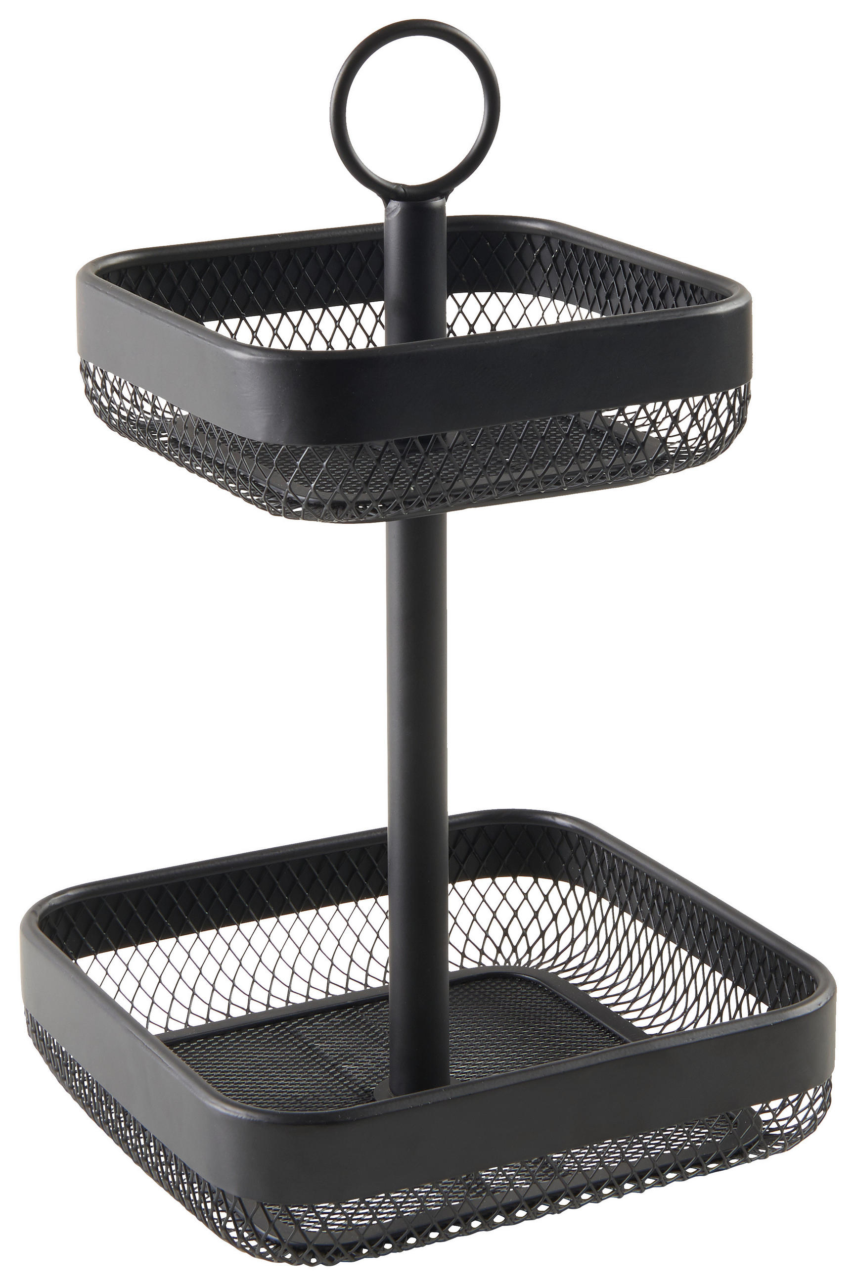 ETAGERE 2-stöckig - Schwarz, Basics, Metall (21/35/21cm) - Homeware Profession.