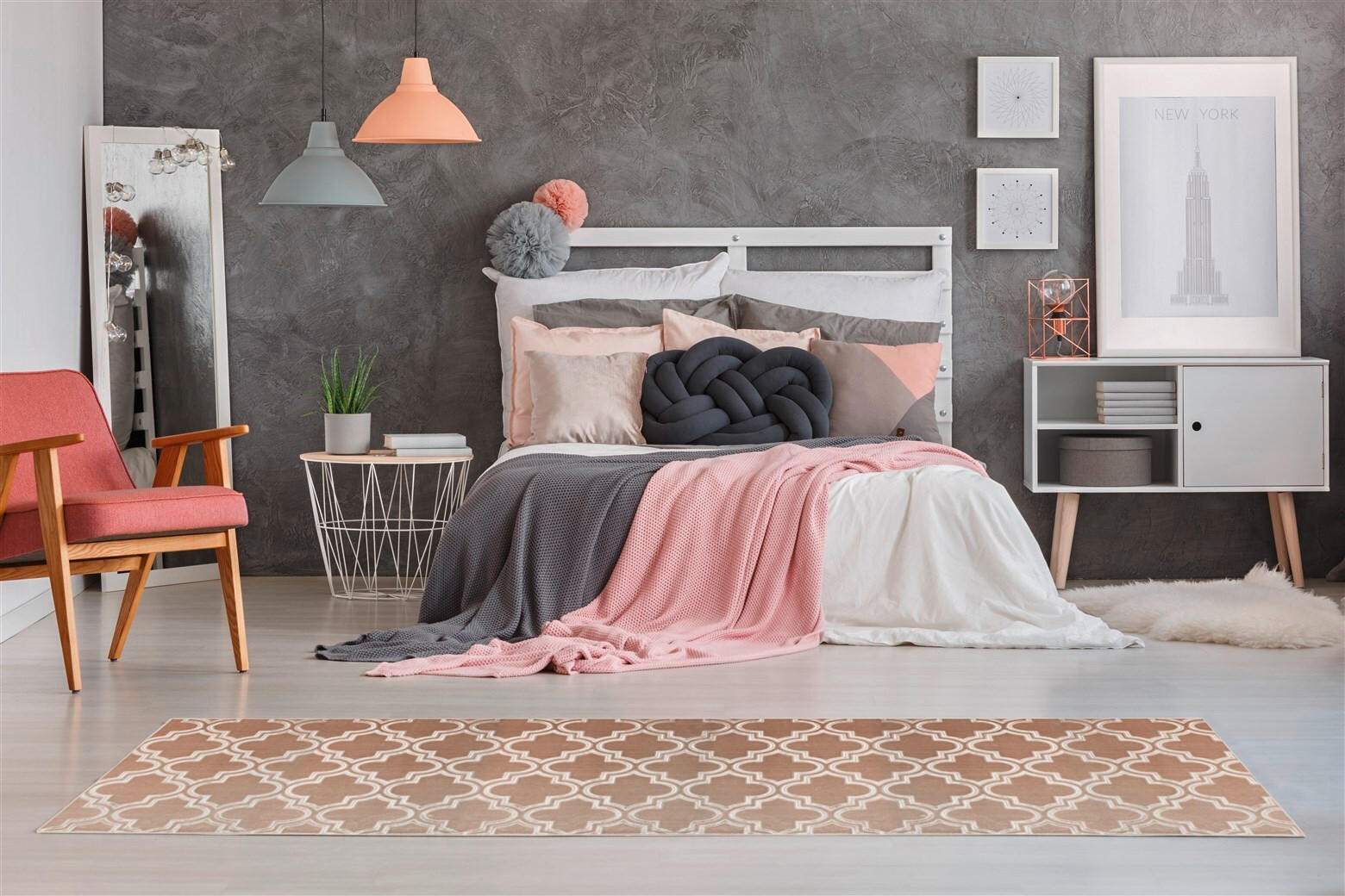 LÄUFER 80/150 cm Monroe 100 Taupe Taupe  - Taupe, KONVENTIONELL, Kunststoff/Textil (80/150cm)