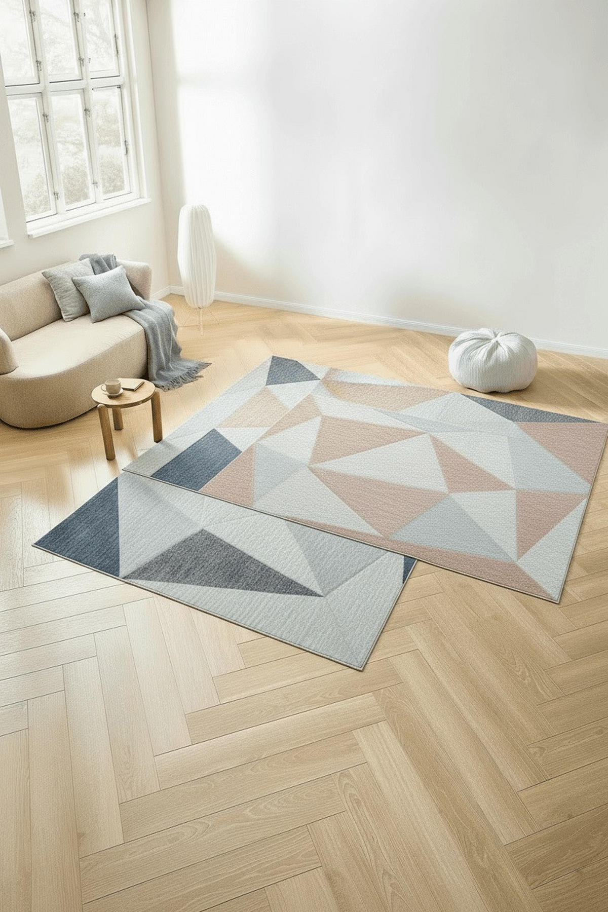 TKANA PREPROGA  COOL     160/230 cm    tkano  krem barve, svetlo siva  - krem barve/svetlo siva, Design, tekstil (160/230cm) - Novel