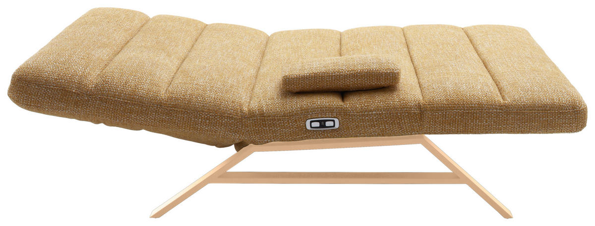 RELAXLIEGE Chenille Gelb  - Gelb/Orange, Design, Textil/Metall (120/54-113/158-198cm) - Pure Home Lifestyle