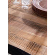 ESSTISCH in Holz, Metall 200/100/76 cm - Schwarz/Akaziefarben, Design, Holz/Metall (200/100/76cm) - Landscape