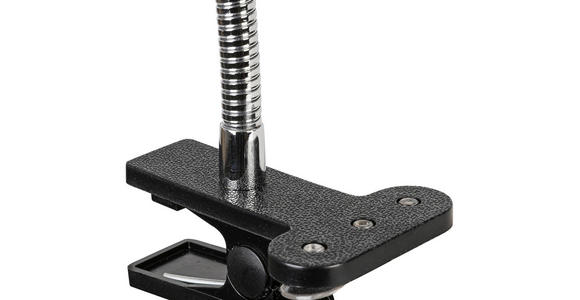 LED-KLEMMLEUCHTE 42/6/10 cm - Chromfarben/Transparent, Basics, Kunststoff/Metall (42/6/10cm) - Boxxx