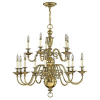 TAKKRONA Cambridge 94/104 cm  - mässingsfärgad, Romantik / Lanthus, metall (94/104cm) - Elstead Lighting