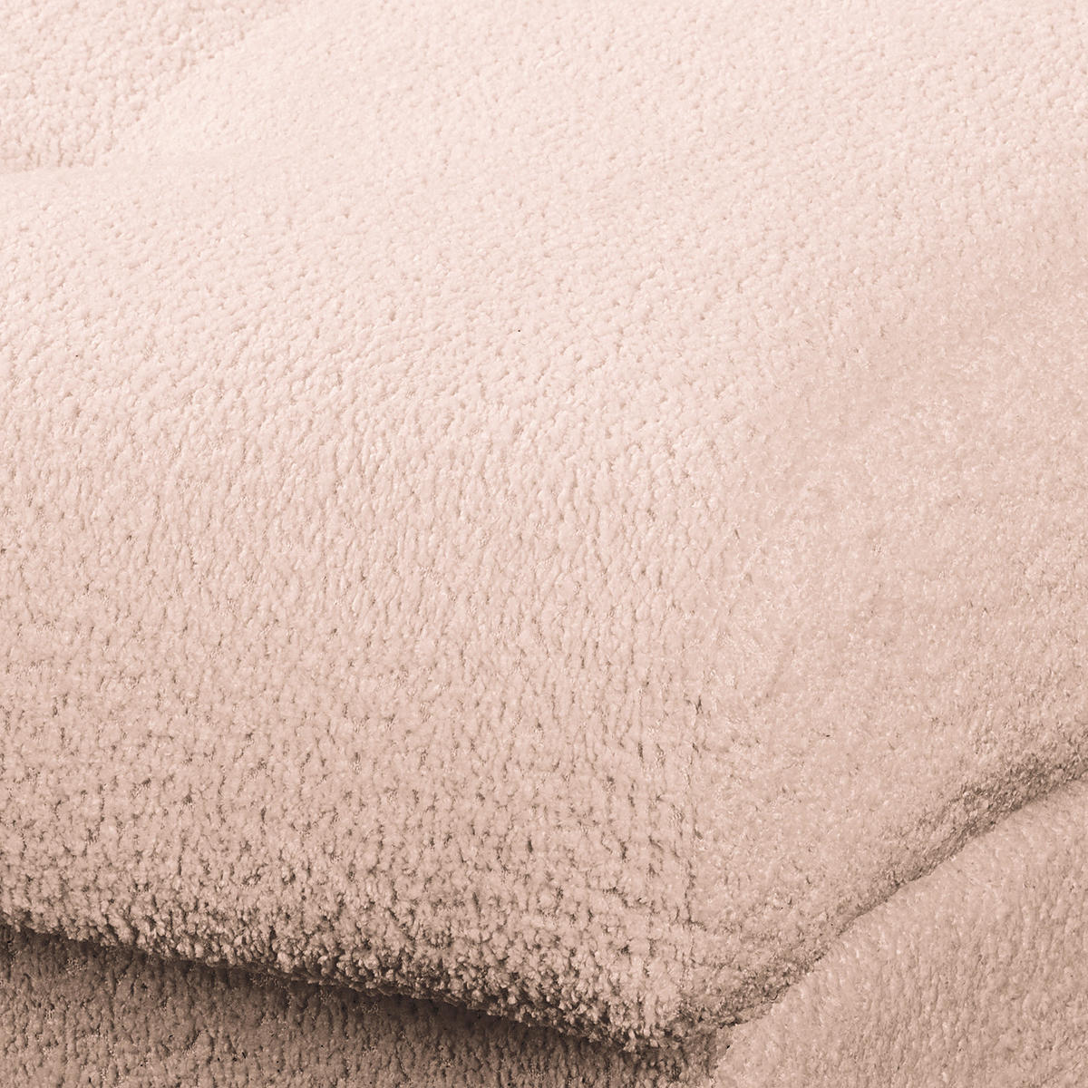 ECKSOFA Naomi in Chenille Rosa Rückenkissen  284/243 cm  - Schwarz/Rosa, Design, Kunststoff/Textil (284/243cm) - P & B