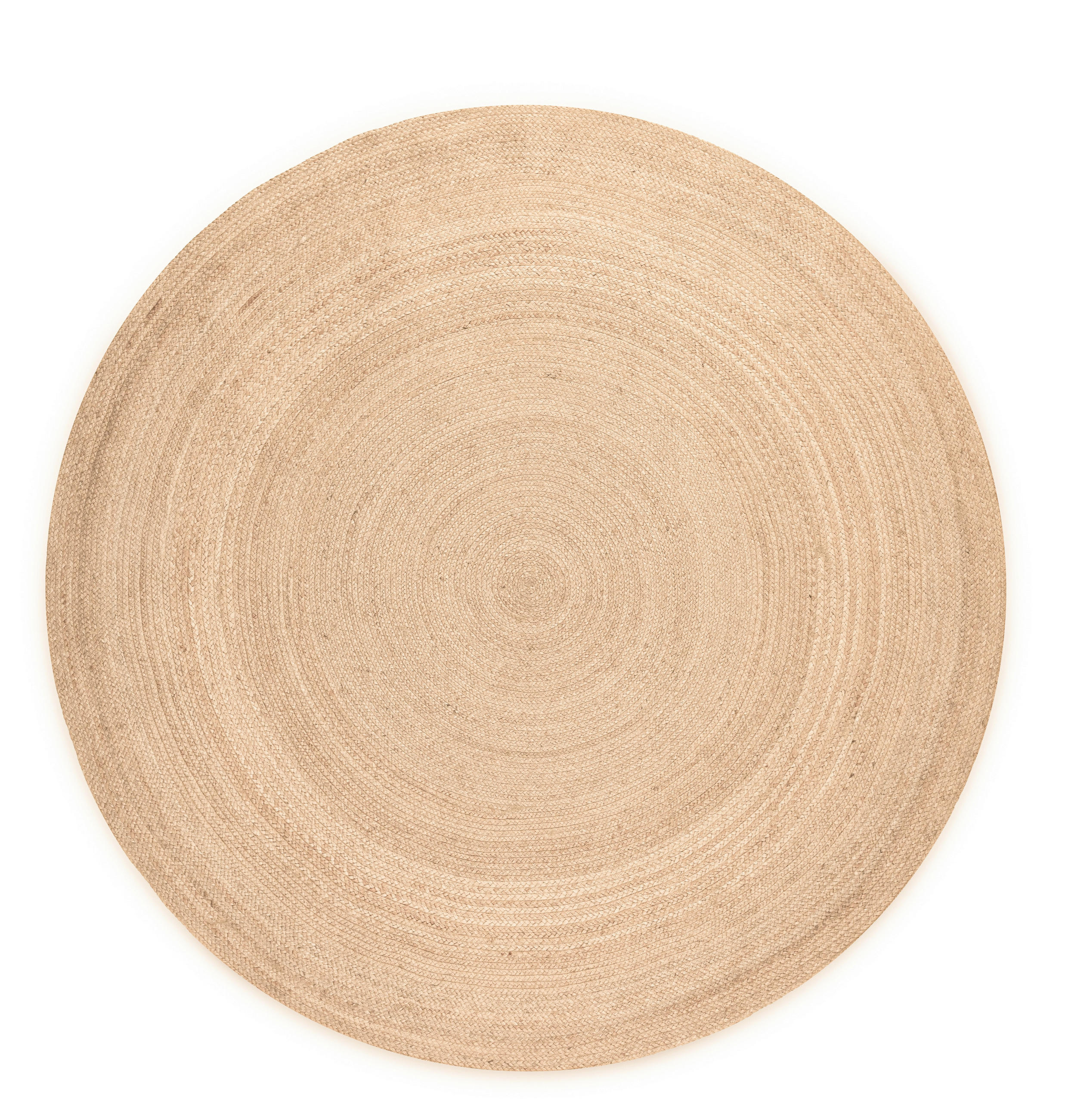 JUTETEPPICH 200 cm Jute Braided Honig, Hellbraun rund  - Hellbraun/Honig, Design, Textil (200cm) - Hanse Home
