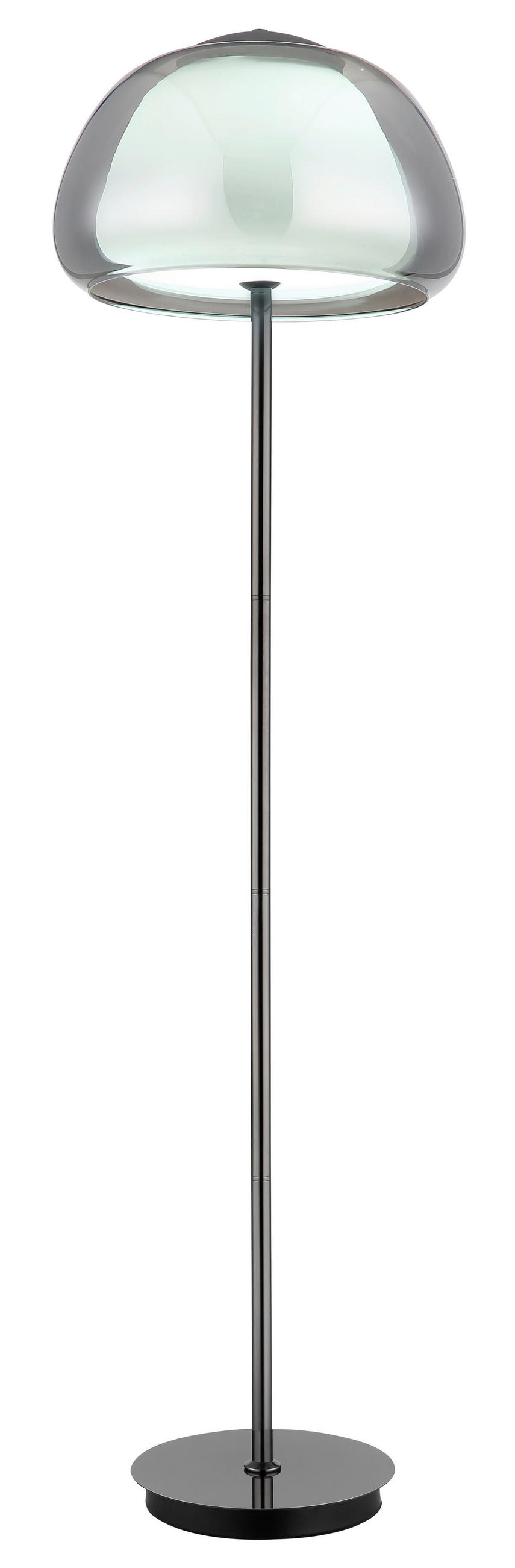 STOJACÍ LED LAMPA, 38/150 cm  - šedá/bílá, Design, kov/plast (38/150cm) - Globo