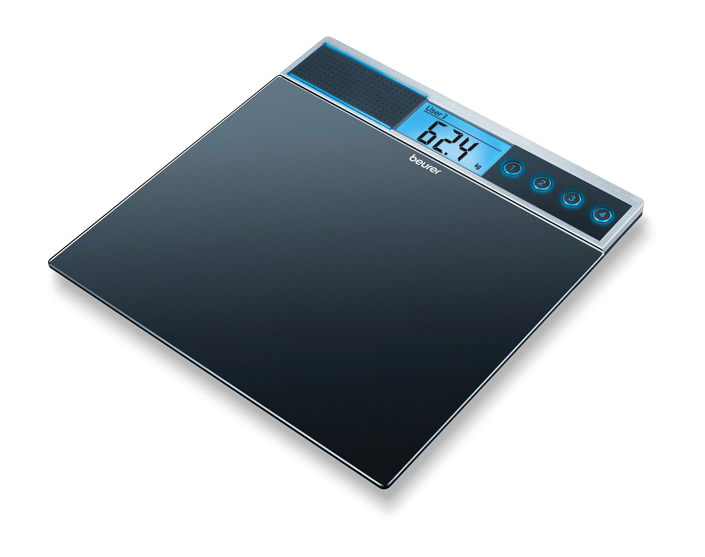 PERSONENWAAGE - Schwarz, Basics (45/5,2/37,5cm) - Beurer
