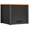AUFSATZSCHRANK 70/60,5/60 cm  in  - Anthrazit/Schwarz, MODERN, Holzwerkstoff/Metall (70/60,5/60cm) - home24