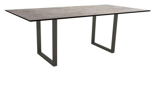 GARTENTISCH 200/100/73 cm Metall rechteckig  - Anthrazit/Grau, Design, Kunststoff/Metall (200/100/73cm) - Stern