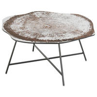 COUCHTISCH in Metall, Holzwerkstoff  - Schwarz/Weiß, LIFESTYLE, Holzwerkstoff/Metall (70/40cm) - MID.YOU