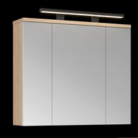 OMARA Z OGLEDALOM 80/70/20 cm  - Basics, steklo/leseni material (80/70/20cm) - Ti'me