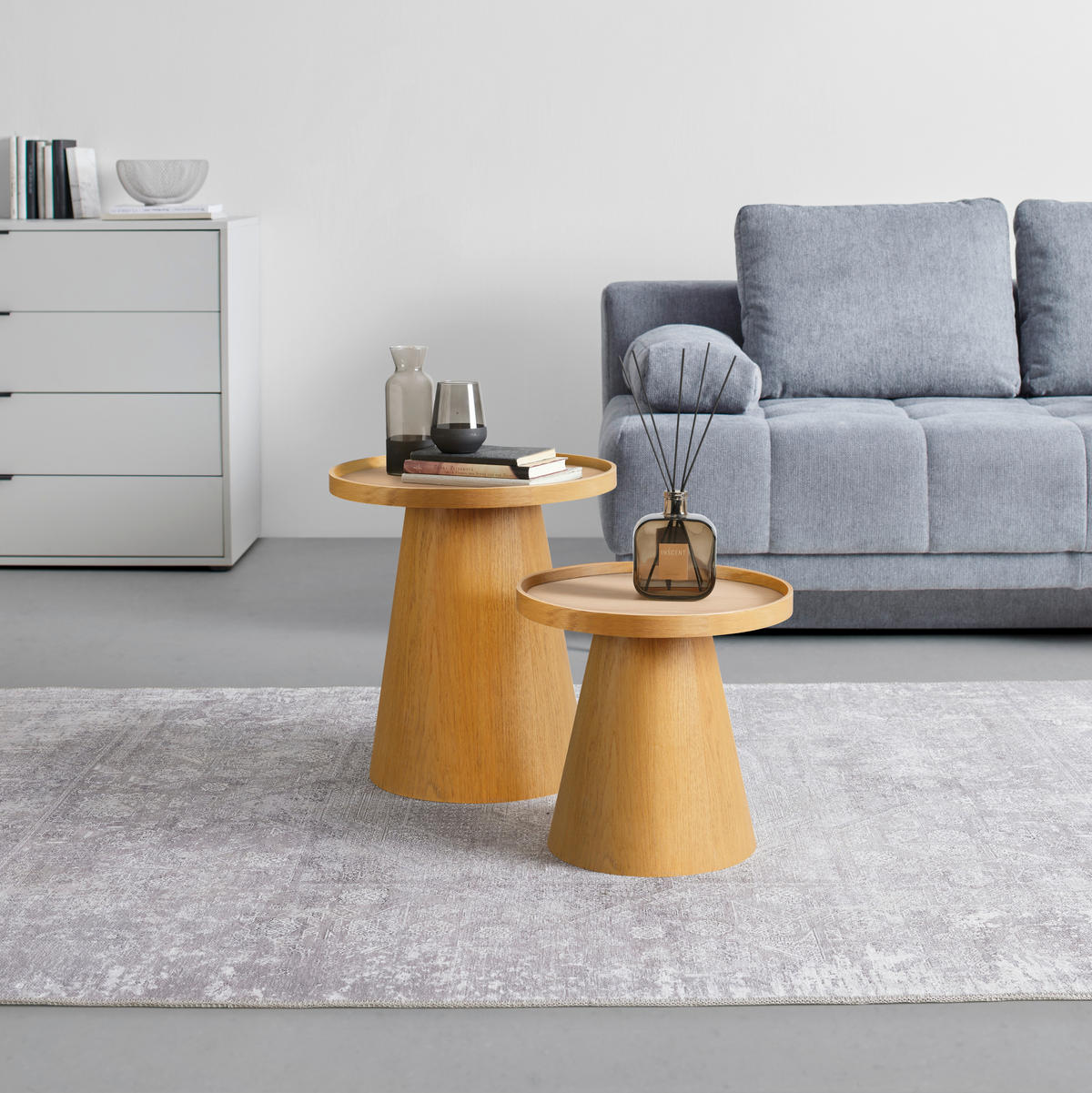 BEISTELLTISCH in Holz, Holzwerkstoff 40/40/46 cm  - Eichefarben, Basics, Holz/Holzwerkstoff (40/40/46cm) - Xora