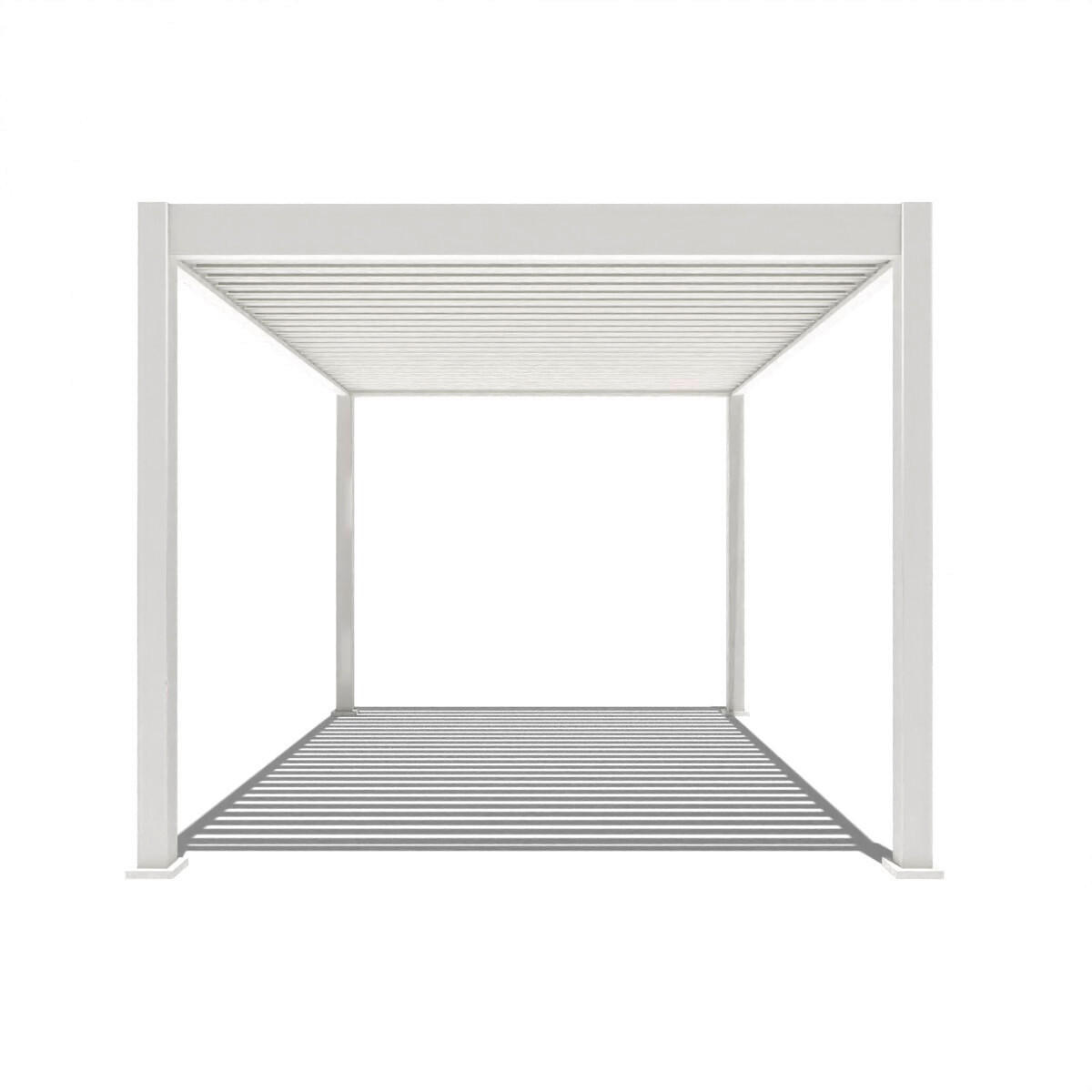 PERGOLA 400/255/300 cm   - Weiß, Basics, Metall (400/255/300cm) - Gardenson