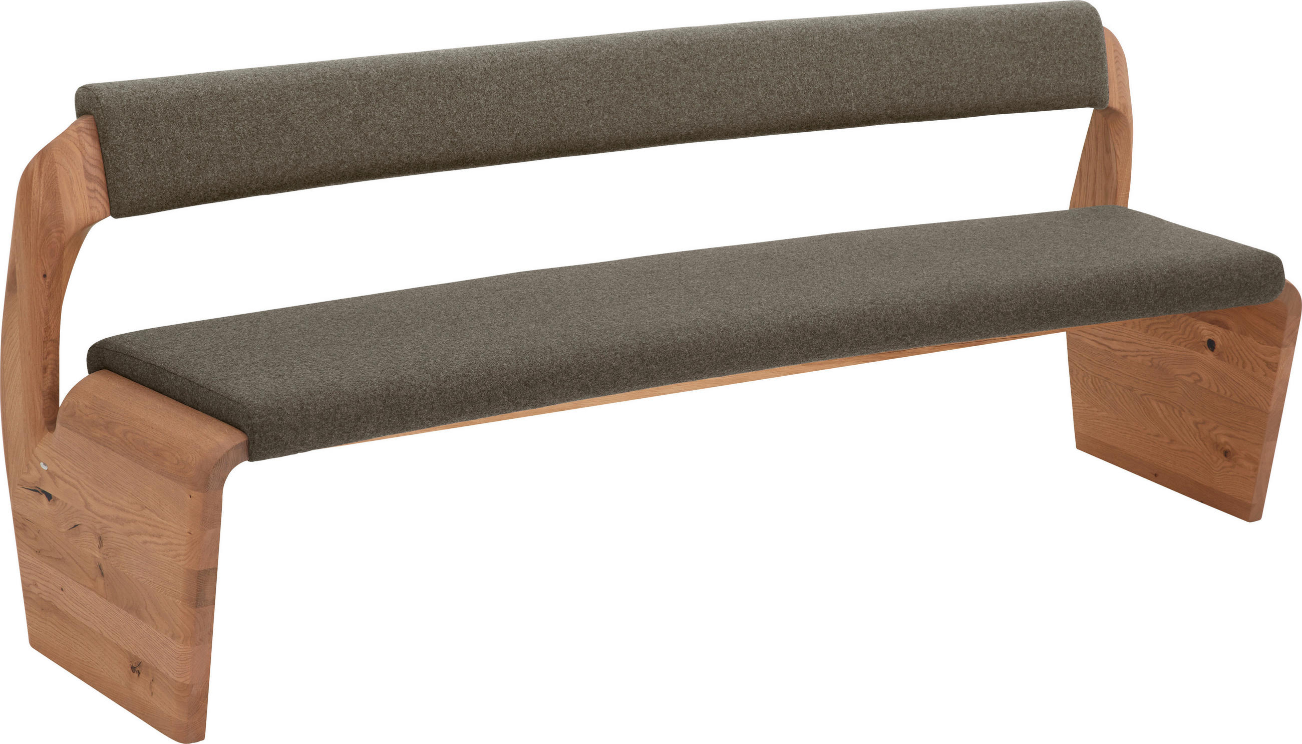 SITZBANK 227/84/69,6 cm  in Braun, Eichefarben  - Eichefarben/Braun, Natur, Holz/Textil (227/84/69,6cm) - Voglauer