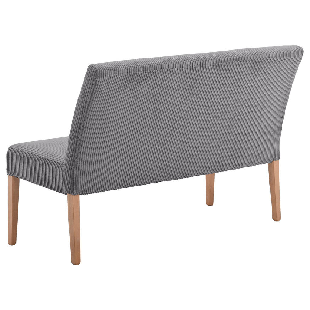 Thumbnail - home24 Sitzbank, Anthrazit, Buche, Holz, Textil, Buche, massiv, 3-Sitzer, 140x92x66 cm, Fsc, Holzmöbel, Sitzgelegenheite...