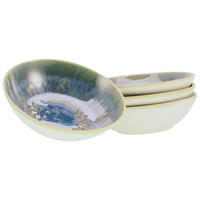 SERVIERSCHALENSET 4-teilig YUKI 17 cm   - Blau/Grün, Basics, Keramik (17cm) - Creatable
