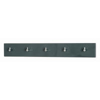 ZIDNI ČIVILUK   siva, boja hroma  metal, pločasti materijal  - boja hroma/siva, Dizajnerski, metal/pločasti materijal (57/5/8cm) - Boxxx
